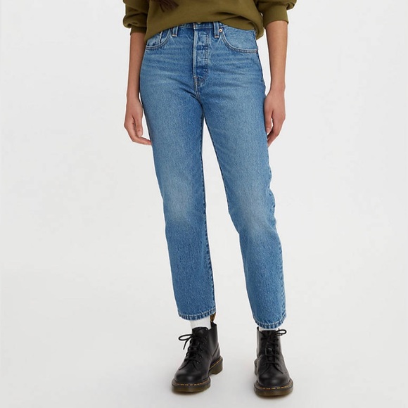 Levi's Denim - Levi's 501 Women’s ORIGINAL CROPPED JEANS, Size 30 X 26, NWT, Medium Wash